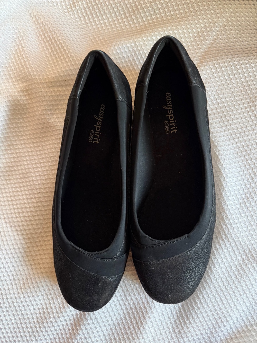 Easy Spirit Black Women's Slip-On Ballet wedge style